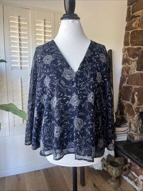 🌸 Express Floral Chiffon Blouse | NWT | Size Large